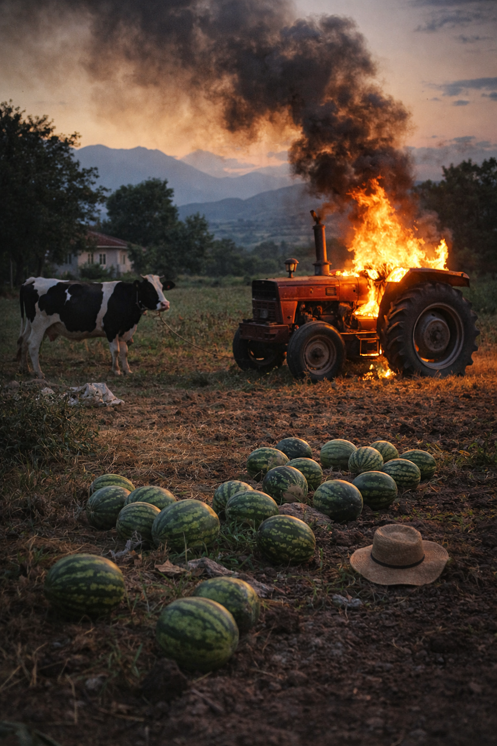 BURNING FARM